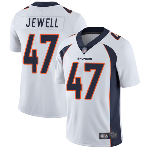 Men Denver Broncos #47 Josey Jewell White Vapor Untouchable Limited Player Football NFL Jersey->denver broncos->NFL Jersey